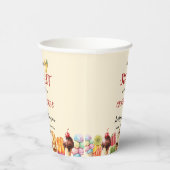 Gobelets En Papier Un Peu Doux Se Trouve Sur Le Chemin Du Baby shower (Droite)