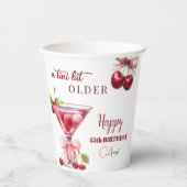 Gobelets En Papier Un peu plus âgé Cherry Martini 45e anniversaire (Recto)