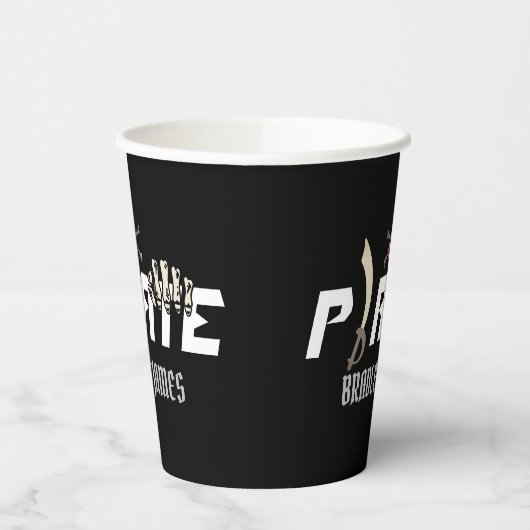 Gobelets En Papier Un pirate | International Talk Like a Pirate day (Gauche)