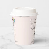 Gobelets En Papier Un sauvage | Leopard Balloon fille 1er anniversair (Gauche)