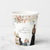 Gobelets En Papier Un sort | Fête des mariées Halloween (Verso)