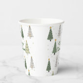 Gobelets En Papier Under the Snowy Trees – Christmas (Gauche)