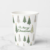 Gobelets En Papier Under the Snowy Trees – Christmas (Recto)