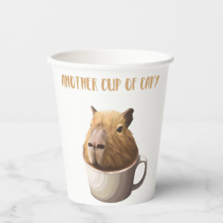 Gobelets En Papier Une autre Coupe de Capy avec de mignons Capybara