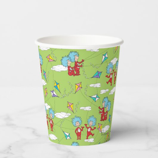 Gobelets En Papier Une chose deux Motif de cerfs-volants (Verso)