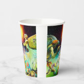 Gobelets En Papier Une époque de peinture à l'huile repensée (Gauche)