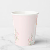 Gobelets En Papier Une fille rose d'oie sotte 1er anniversaire (Gauche)