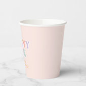 Gobelets En Papier Une fille Super Pink Daisy Checker (Gauche)