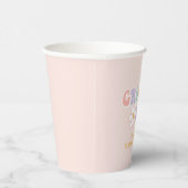Gobelets En Papier Une fille Super Pink Daisy Checker (Droite)