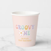 Gobelets En Papier Une fille Super Pink Daisy Checker (Recto)