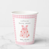 Gobelets En Papier Une fraise Baby shower Berry Sweet (Verso)