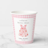 Gobelets En Papier Une fraise Baby shower Berry Sweet (Recto)
