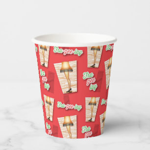 Gobelets En Papier Une histoire de Noël Motif de lampes à lèvres