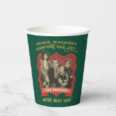 Gobelets En Papier Une histoire de Noël | Paix, Harmonie, Confort & J (Recto)