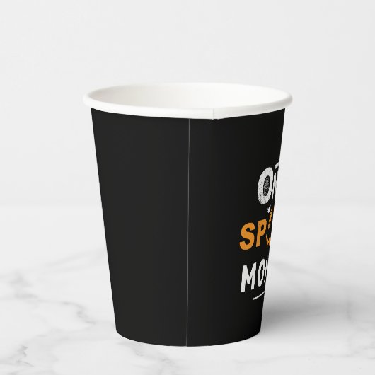 Gobelets En Papier Une maman Éffrayante Halloween Correspondant Famil (Droite)