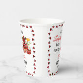 Gobelets En Papier Une Mignonne Petite Ladybug Est En Chemin De Baby  (Droite)