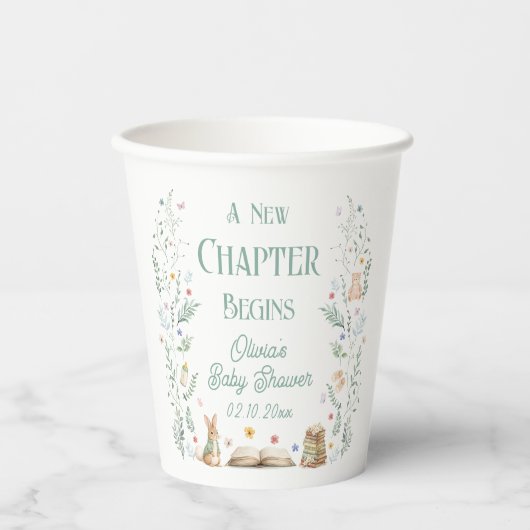 Gobelets En Papier Une nouvelle étape Baby Shower (Recto)