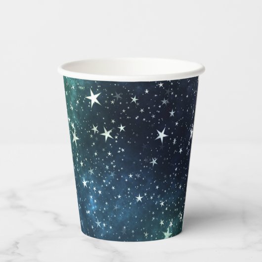 Gobelets En Papier Une nuit pleine étoile (Verso)