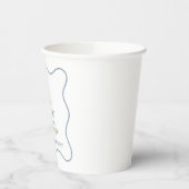 Gobelets En Papier Une oie soie bleue et verte (Gauche)