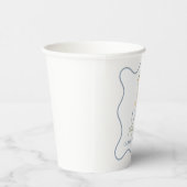 Gobelets En Papier Une oie soie bleue et verte (Droite)