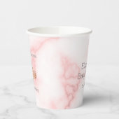 Gobelets En Papier Une Petite Princesse Est En Chemin Baby shower Ros (Gauche)