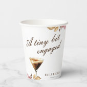 Gobelets En Papier Une Tiny Bit Espresso Martini Fête de Mariée (Verso)