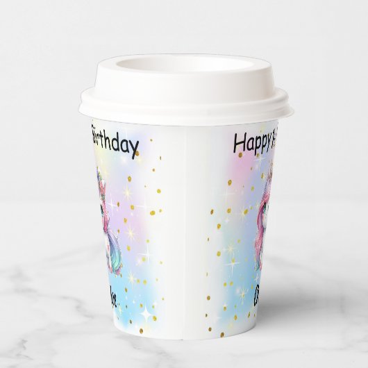 Gobelets En Papier Unicorn Paper Cups (Droite)