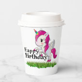 Gobelets En Papier Unicorne (Verso)