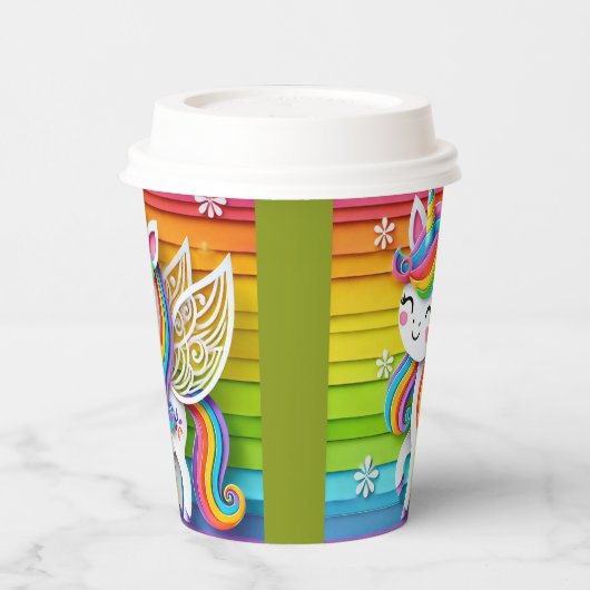 Gobelets En Papier Unicorne 4 (Gauche)