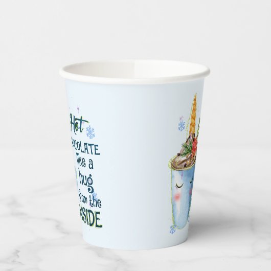 Gobelets En Papier Unicorne au chocolat chaud (Gauche)