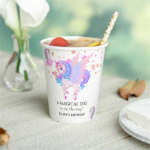 Unicorne modifiable fête d'anniversaire