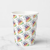 Gobelets En Papier Unicorne Rainbow Poop Emoji (Gauche)
