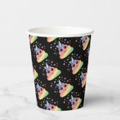 Gobelets En Papier Unicorne Rainbow Poop Emoji (Verso)
