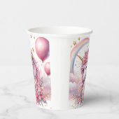 Gobelets En Papier Unicorne rose (Droite)