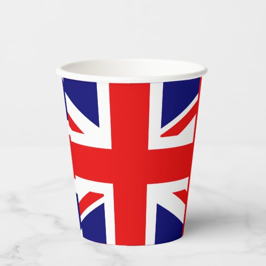 GOBELETS EN PAPIER UNION JACK - LE DRAPEAU BRITANNIQUE (Recto)