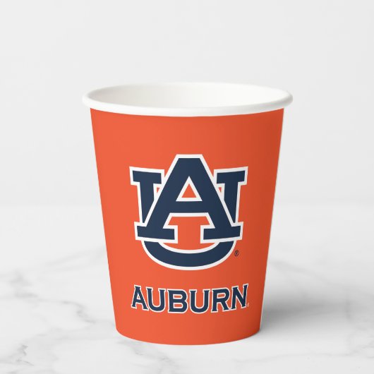 Gobelets En Papier Université d'Auburn | AU Auburn (Verso)