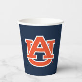 Gobelets En Papier Université d'Auburn | Auburn UA Logo (Recto)