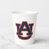 Gobelets En Papier Université d'Auburn | Auburn UA Logo (Verso)