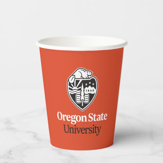 Gobelets En Papier Université d'État de l'Oregon (Verso)