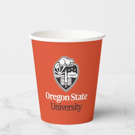 Gobelets En Papier Université d'État de l'Oregon (Recto)