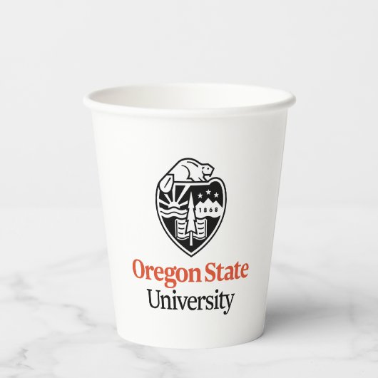 Gobelets En Papier Université d'État de l'Oregon (Verso)