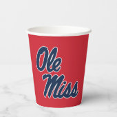 Gobelets En Papier Université du Mississippi | Ole Miss Script (Verso)