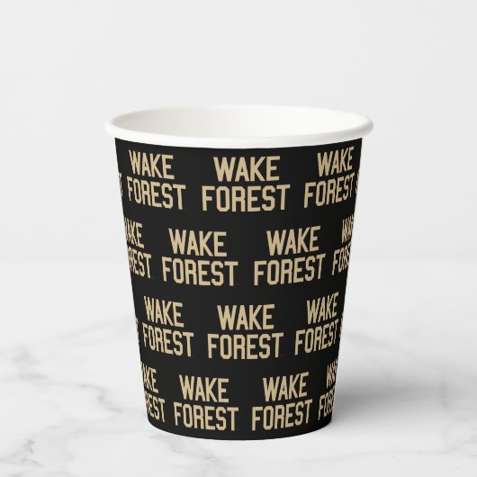 Gobelets En Papier Université Wake Forest | Wake Forest (Verso)