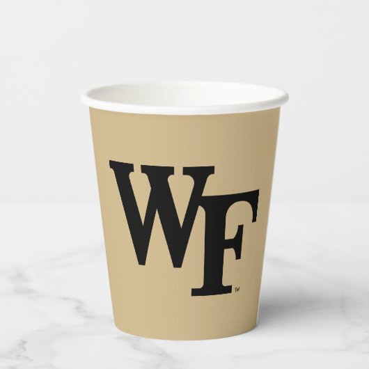 Gobelets En Papier Université Wake Forest | WF (Verso)