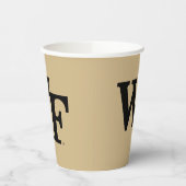 Gobelets En Papier Université Wake Forest | WF (Gauche)