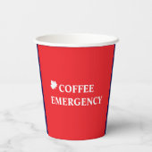 GOBELETS EN PAPIER URGENCE DU CAFÉ (Verso)