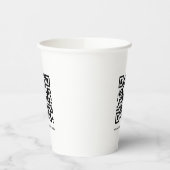 Gobelets En Papier Url Modèle de l'URL du site Web de numérisation de (Gauche)