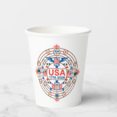 GOBELETS EN PAPIER USA 1776-2026 (Recto)