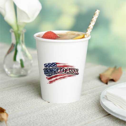 Gobelets En Papier USA Flag Party Paper Cups (Insitu)