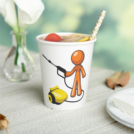 Gobelets En Papier Utilisation D'Une Lave-Pression